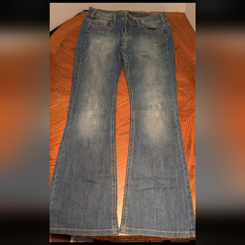Industrial Cotton Y2K Flare Jeans
